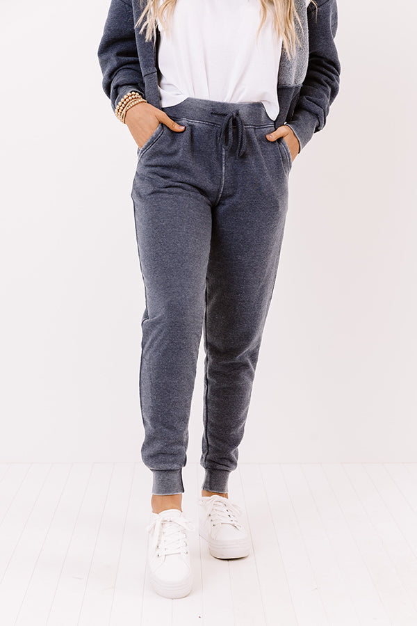Cool Morning Joggers in Navy