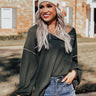 Forever Fall Waffle Knit Top in Olive Image - 1