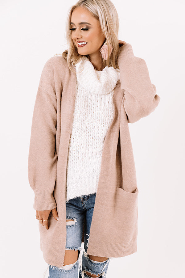 Wildwood Cardigan In Light Mocha
