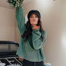 Most Likely to Cuddle Knit Sweater in Olive Image - 1