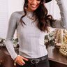 Looking Effortless Top In Grey Image - 1