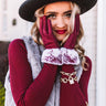 Ski Time Tech Gloves In Wine Image - 1