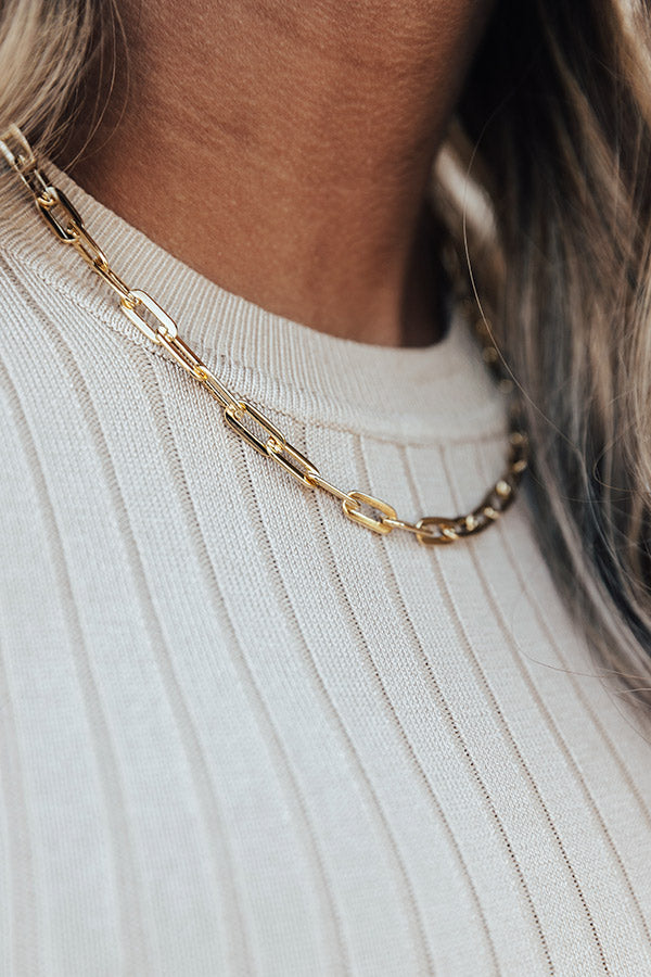 Mutual Attraction Chain Link Necklace Image - 3