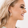 Big Plans Hoop Earrings in Silver Image - 1