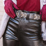 Lucky Streak Snake Print Belt In Black Image - 1