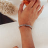 Kendra Scott Jack Silver Cuff Bracelet in Charcoal Gray Crystal Image - 1