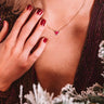 Kendra Scott Perry Gold Pendant Necklace in Raspberry Labradorite Image - 1