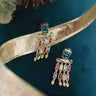 Kendra Scott Jack Gold Small Statement Earrings in Multi Crystal Image - 1