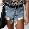 Major Moment Leather Belt In Black Image - 1