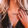 Kendra Scott Jack Vintage Gold Pendant Necklace in Charcoal Gray Crystal Image - 1