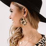 Already Infatuated Leopard Earrings In Gold Image - 1