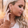 Kendra Scott Vivian Statement Earrings in Vintage Gold Image - 1