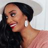 Kendra Scott Faceted Danielle Gold Statement Earrings in Gray Illusion Image - 1