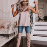 Cranberry Martini Velvet Tank In Dusty Purple Image - 1