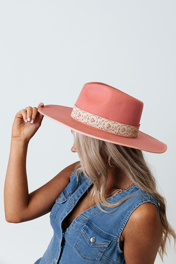 Martini Kisses Wool Stiff Brim Fedora