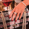 Kendra Scott Jack Gold Band Ring in White Crystal Image - 1