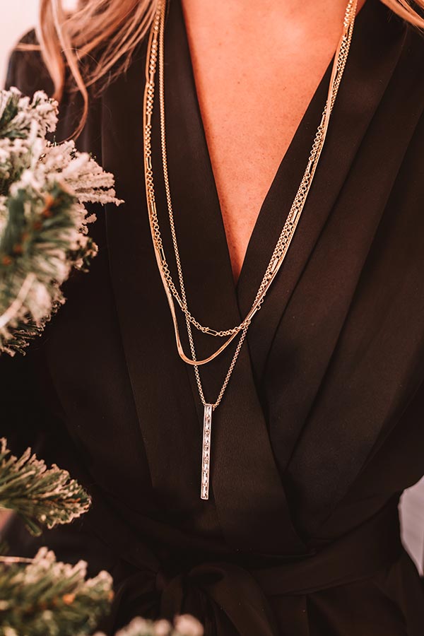Kendra Scott Jack Gold Multi Strand Necklace in White Crystal Image - 2