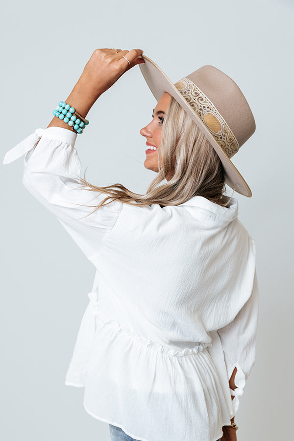 The Right Idea Wool Stiff Brim Fedora