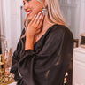 Kendra Scott Jack Silver Small Statement Earrings In Charcoal Gray Crystal Image - 1