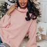 Central Park Snow Tunic Sweater In Pink Image - 1