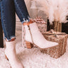 The Keely Faux Leather Bootie In Birch Image - 1