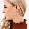 Lead Character Hoop Earrings In Turquoise Image - 1