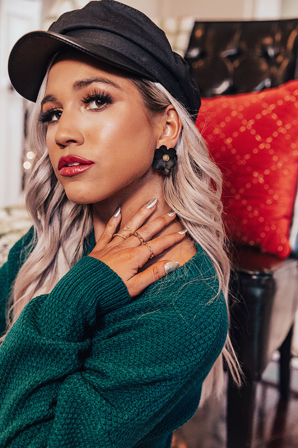 The Right Idea Earrings In Black