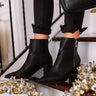The Keely Faux Leather Bootie In Black Image - 1