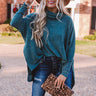 Senorita Snuggles Shift Sweater in Hunter Green Image - 1