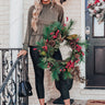 Talks Over 'Tinis Babydoll Top in Olive Image - 1