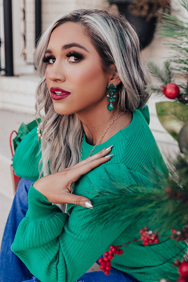 Exceptional Day Earrings In Green