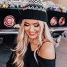 Snowy Dawn Beanie In Black Image - 1