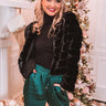 Really Plush Coat In Black Image - 1