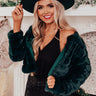 Really Plush Coat In Hunter Green Image - 1