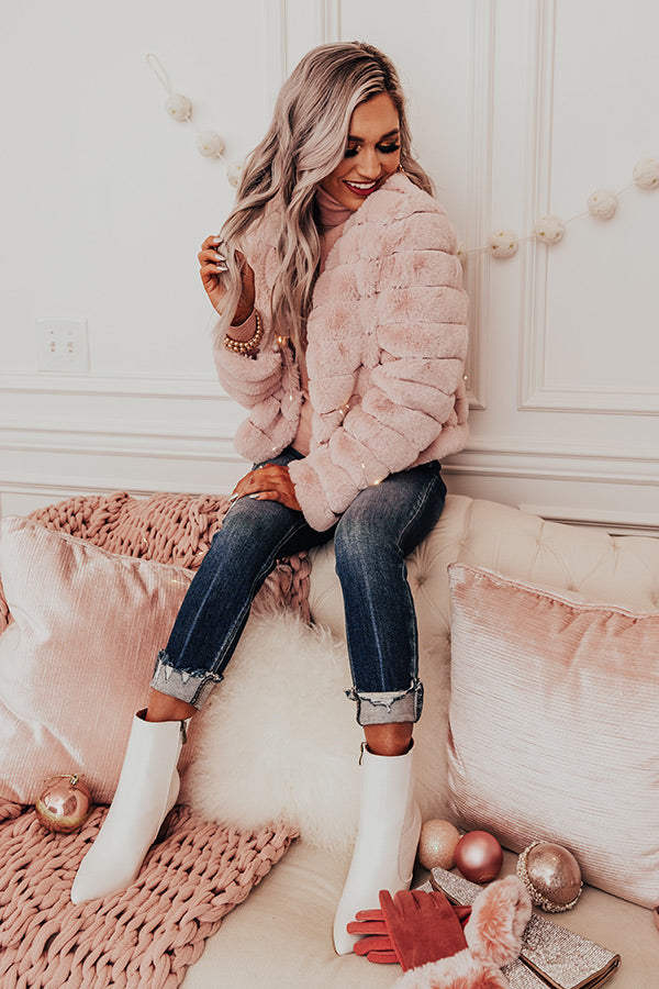 Really Plush Coat In Light Blush Image - 1