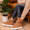 The Etta Faux Suede Bootie In Mocha Image - 1