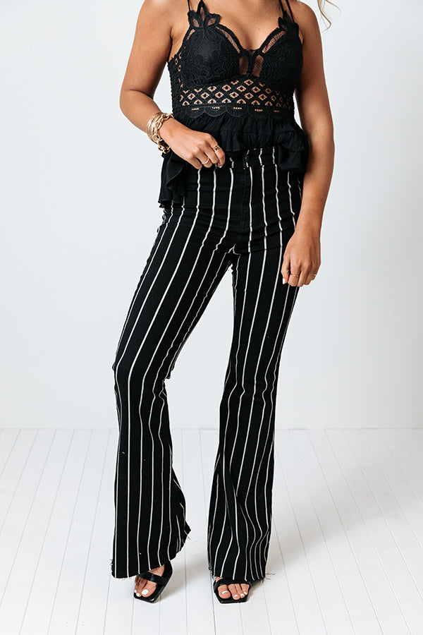 The Everleigh High Waist Stripe Flares