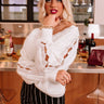 Sweet Salutations Sweater In White Image - 1
