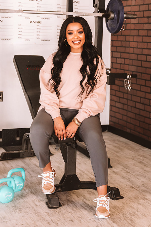 Warm And Snuggly Sweatshirt In Pink