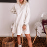 Flying South Sweatshirt Dress In Ivory Image - 1