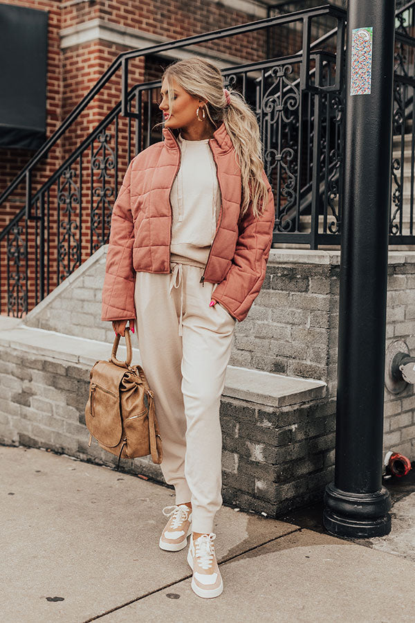 Blizzard On Broadway Jacket In Rustic Rose Image - 2