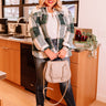 Chicago Kisses Plaid Jacket In Hunter Green Curves Image - 1