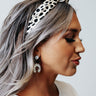 Romantic Drive Leopard Earrings In White Image - 1