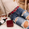 Classic Crush Belt In Wine Image - 1