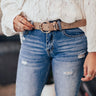 Classic Crush Belt In Warm Taupe Image - 1