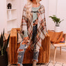 Infinitely Cozy Plaid Poncho In Grey Image - 1
