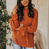 Winter Weather Shift Top In Rust Image - 1