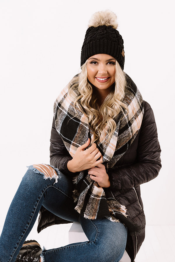 Baking Cookies Plaid Blanket Scarf