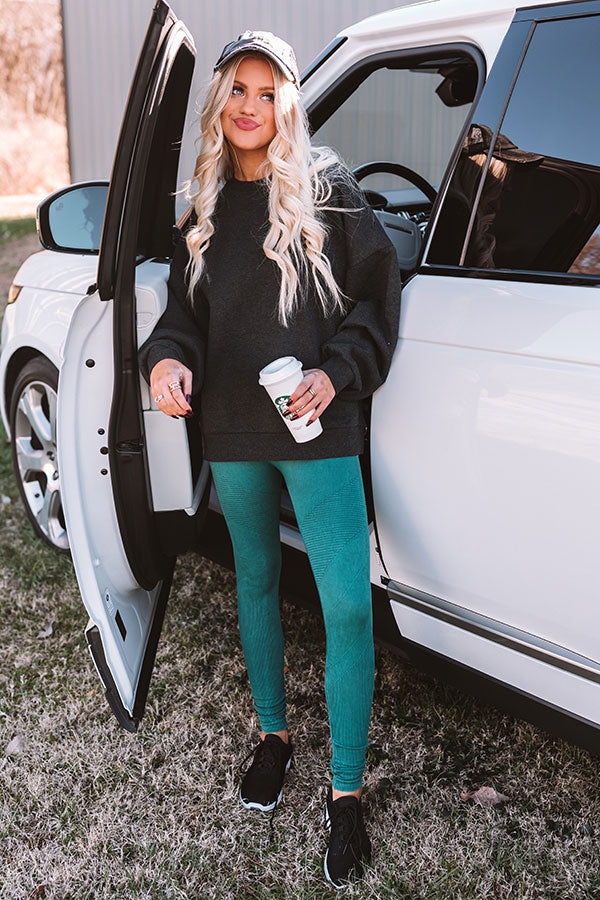 Warm And Snuggly Sweatshirt In Charcoal