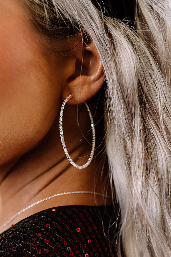 Gaze My Way Hoop Earrings